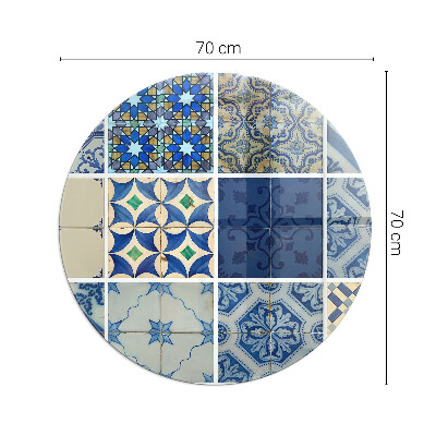 Lastra in vetro per caminetto rotondo Modelli di piastrelle in ceramica