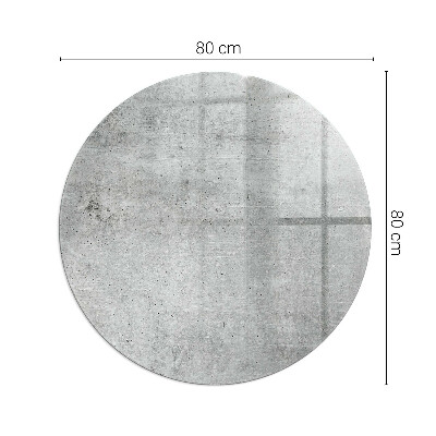 Lastra in vetro per caminetto rotondo Texture di cemento grezzo