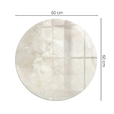 Vetro sotto stufa rotondo Modello in marmo naturale