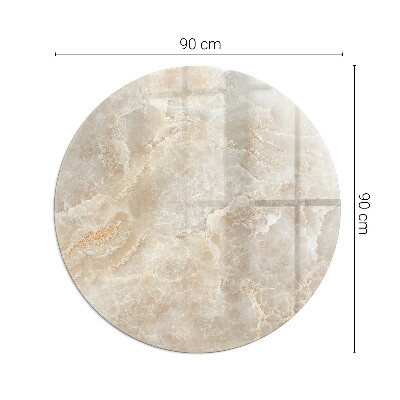 Vetro sotto stufa rotondo Modello in pietra naturale