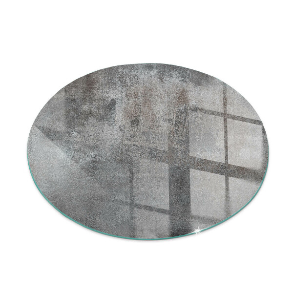 Vetro sotto stufa rotondo Texture superficiale grezza