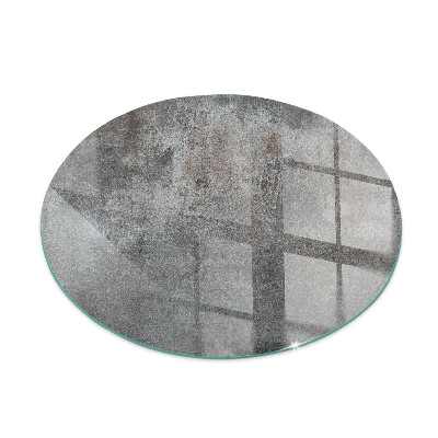 Vetro sotto stufa rotondo Texture superficiale grezza