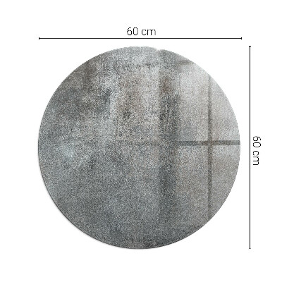 Vetro sotto stufa rotondo Texture superficiale grezza