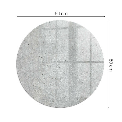 Vetro sotto stufa rotondo Texture di cemento grezzo