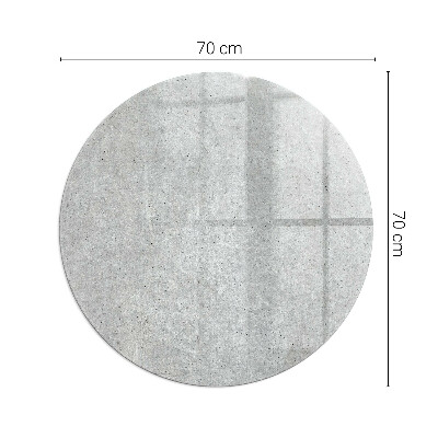 Vetro sotto stufa rotondo Texture di cemento grezzo
