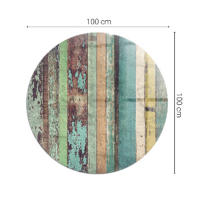 Vetro sotto stufa rotondo Tavole in diverse tonalità