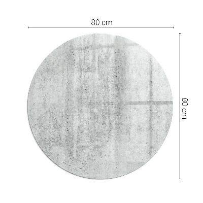 Lastra in vetro per caminetto rotondo Texture di cemento grezzo