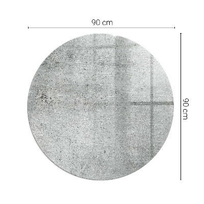 Lastra in vetro per caminetto rotondo Texture di cemento grezzo