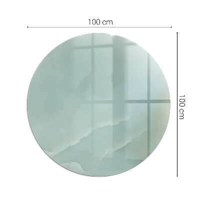 Lastra in vetro per caminetto rotondo Delicato motivo marmoreo