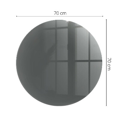 Vetro sotto stufa rotondo Colore Grigio-marrone