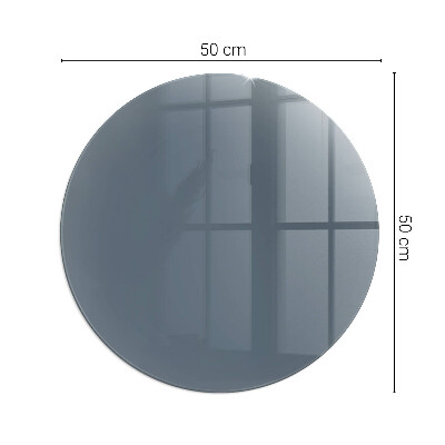Vetro sotto stufa rotondo Colore blu scuro