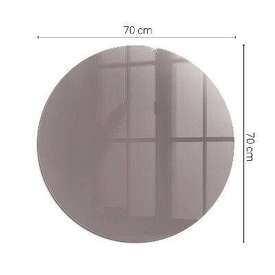 Vetro sotto stufa rotondo Colore Beige