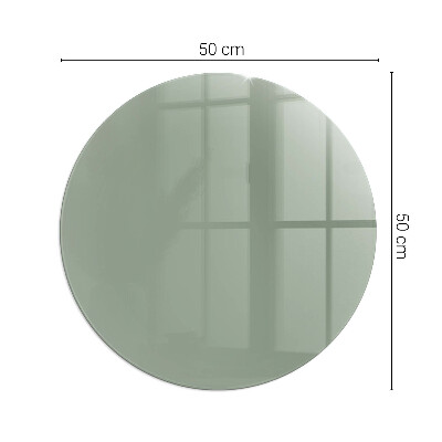 Vetro sotto stufa rotondo Colore grigio-verde