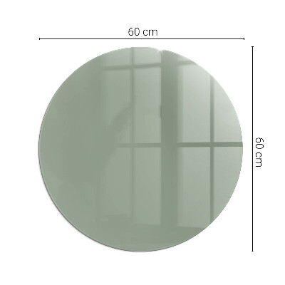 Vetro sotto stufa rotondo Colore grigio-verde