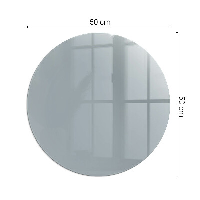 Vetro sotto stufa rotondo Colore grigio