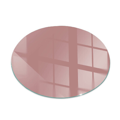 Vetro sotto stufa rotondo Colore rosa