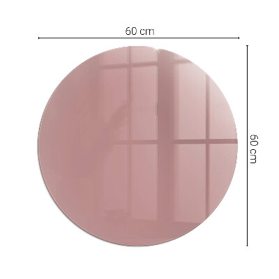Vetro sotto stufa rotondo Colore rosa