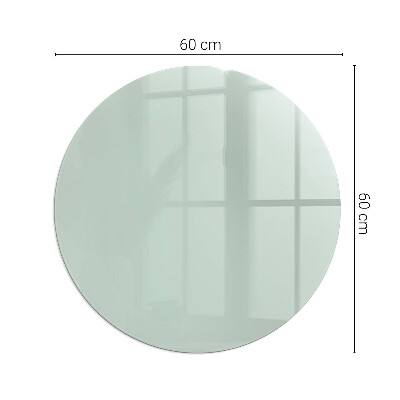 Vetro sotto stufa rotondo Colore Verde chiaro