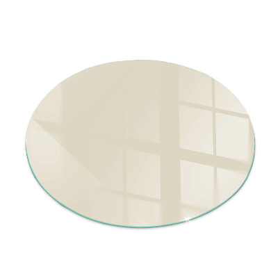 Vetro sotto stufa rotondo Colore Beige