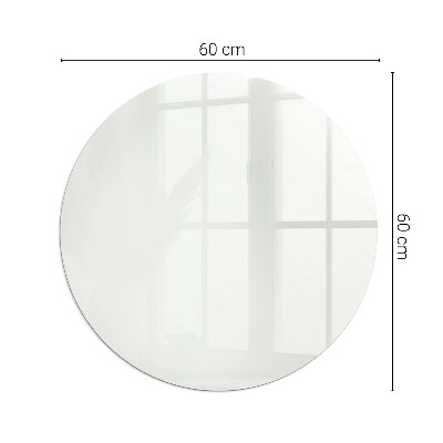 Vetro sotto stufa rotondo Colore avorio