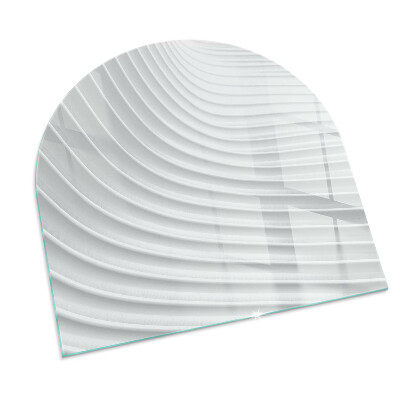 Vetro sotto stufa semi-ovale Onde di linee delicate