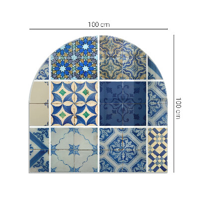 Lastra in vetro per caminetto semi-ovale Modelli di piastrelle in ceramica