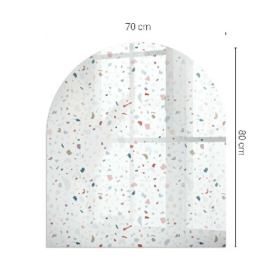 Vetro sotto stufa semi-ovale Modello con piccole forme