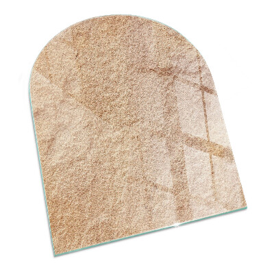 Vetro sotto stufa semi-ovale Texture di pietra naturale
