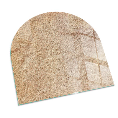 Vetro sotto stufa semi-ovale Texture di pietra naturale