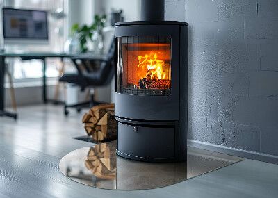 Vetro sotto stufa semi-ovale Modello in pietra naturale