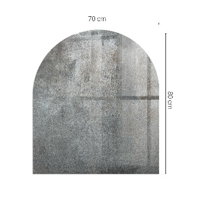 Vetro sotto stufa semi-ovale Texture superficiale grezza