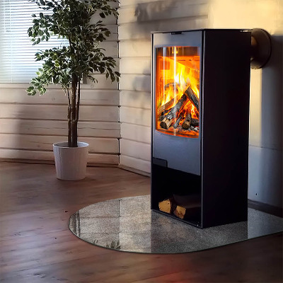 Vetro sotto stufa semi-ovale Texture superficiale grezza