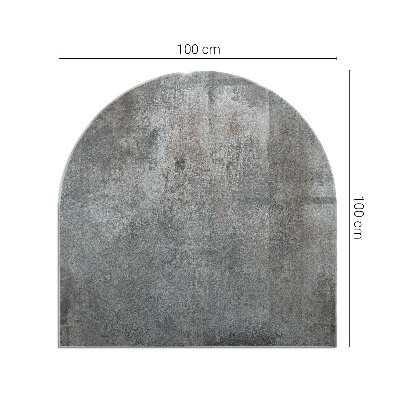 Vetro sotto stufa semi-ovale Texture superficiale grezza