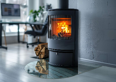 Vetro sotto stufa semi-ovale Tavole in stile rustico