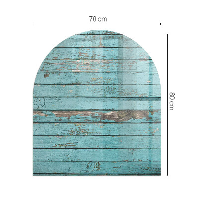 Vetro sotto stufa semi-ovale Tavole in stile rustico
