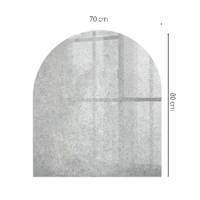 Vetro sotto stufa semi-ovale Texture di cemento grezzo