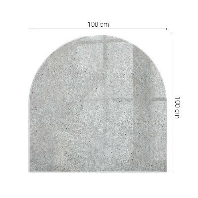 Vetro sotto stufa semi-ovale Texture di cemento grezzo