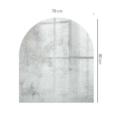 Vetro sotto stufa semi-ovale Texture di cemento grezzo