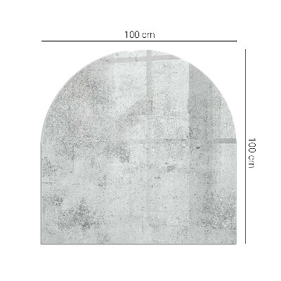 Vetro sotto stufa semi-ovale Texture di cemento grezzo