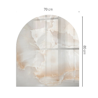Vetro sotto stufa semi-ovale Modello in pietra naturale