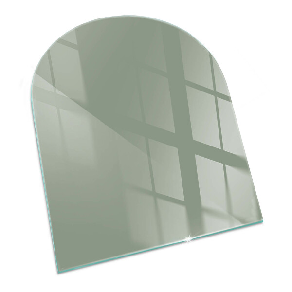 Vetro sotto stufa semi-ovale Colore grigio-verde