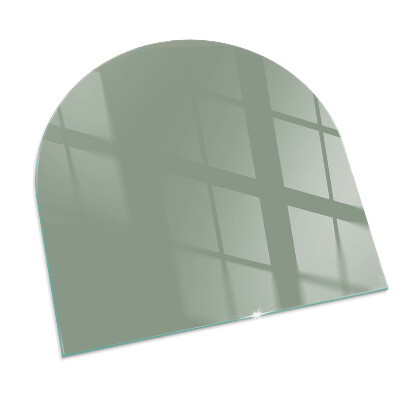 Vetro sotto stufa semi-ovale Colore grigio-verde