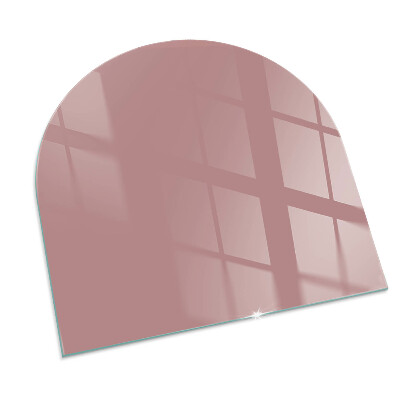 Vetro sotto stufa semi-ovale Colore rosa