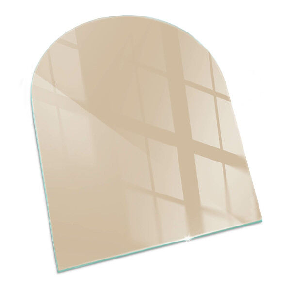 Vetro sotto stufa semi-ovale Colore Beige