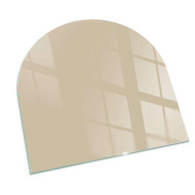 Vetro sotto stufa semi-ovale Colore Beige