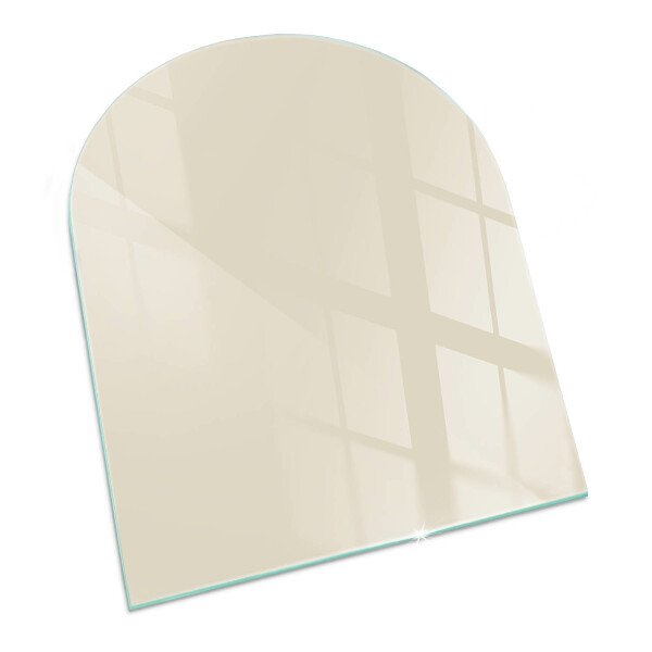 Vetro sotto stufa semi-ovale Colore Beige