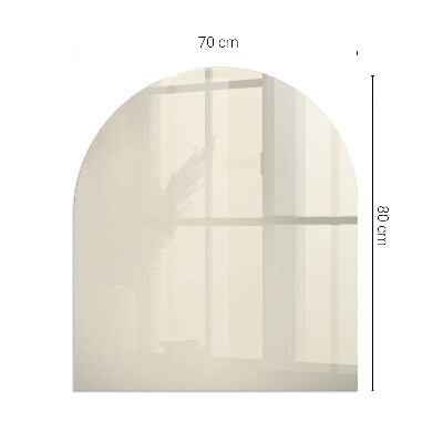 Vetro sotto stufa semi-ovale Colore Beige