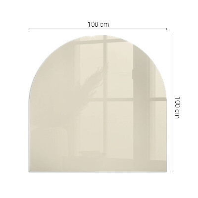 Vetro sotto stufa semi-ovale Colore Beige