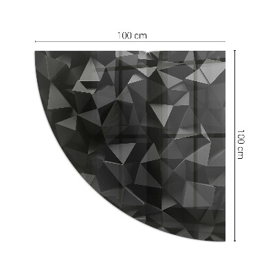 Vetro sotto il camino trimestre Geometria tridimensionale