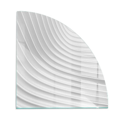 Vetro sotto stufa trimestre Onde di linee delicate